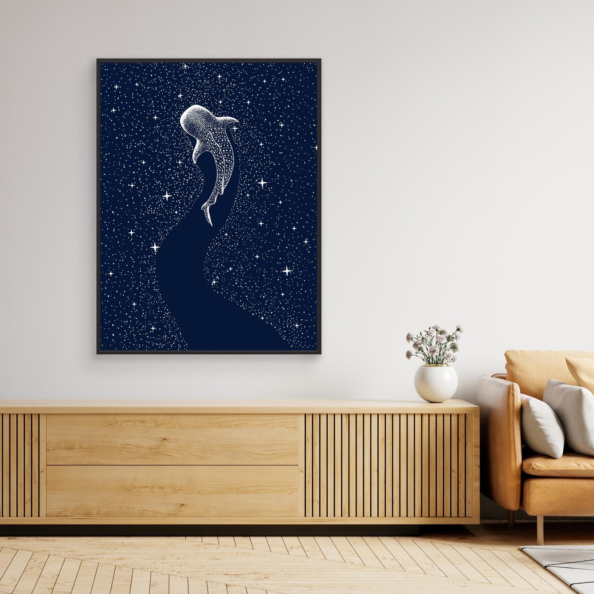 Star Eater by Alirıza Çakir - Premium Canvas Art Print | Space Themed Wall Decor for Living Room, Bedroom & Office