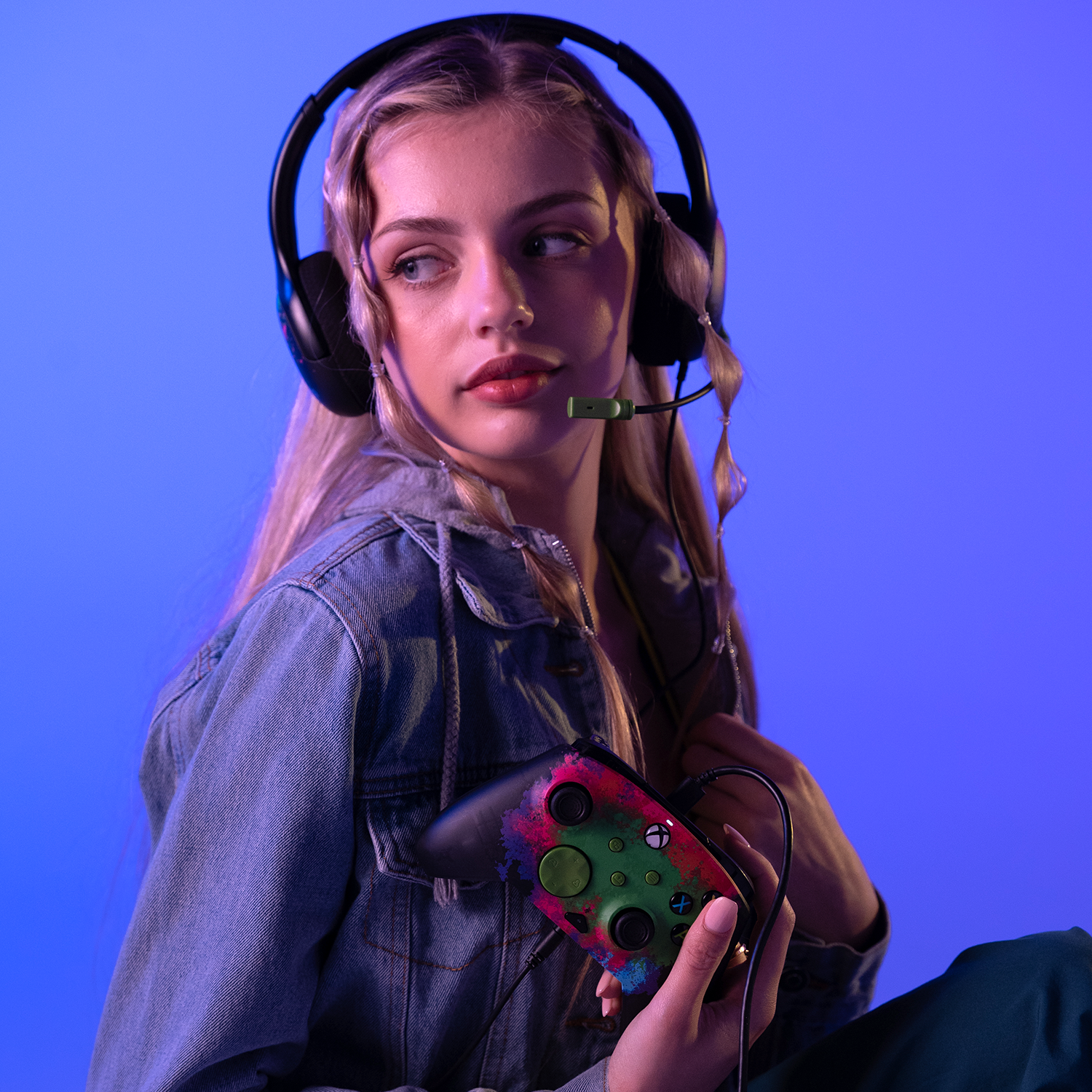 Xbox Series X|S & PC Space Dust Bundle - REMATCH GLOW Advanced Wired Controller & AIRLITE GLOW Wired Gaming Headset for Ultimate Gaming Experience | Perfect for Competitive Gaming & Long Play Sessions