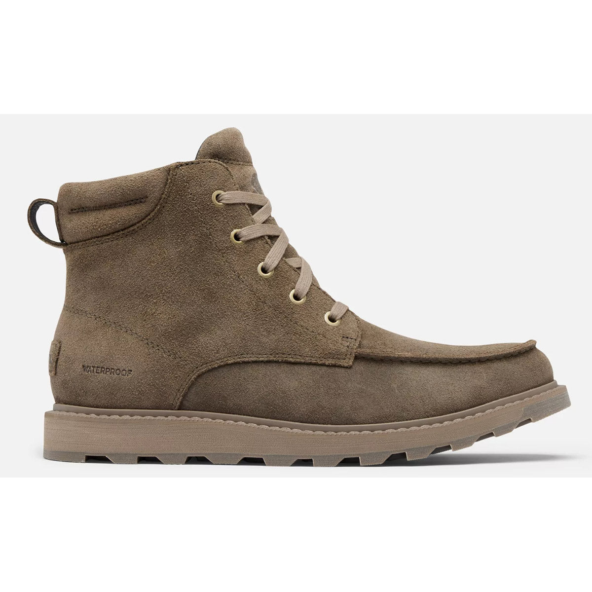 Men's Madson II Moc Toe Waterproof Work Boots - Durable Leather Construction for Outdoor & Construction Work - Perfect for Hiking, Hunting and Heavy Duty Jobs