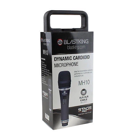 Blastking MH10 Professional Dynamic Cardioid Handheld Microphone for Live Performances, Podcasting & Studio Recording - Perfect for Singers, Speakers & Content Creators