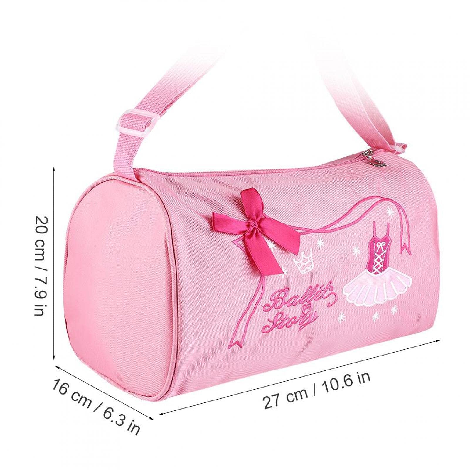 Kuuleyn Large Capacity Adjustable Ballet Dance Bag for Girls - Embroidered Backpack for Classical Dance, Ballet Class & Performance | Perfect for Dance School, Recitals & Travel