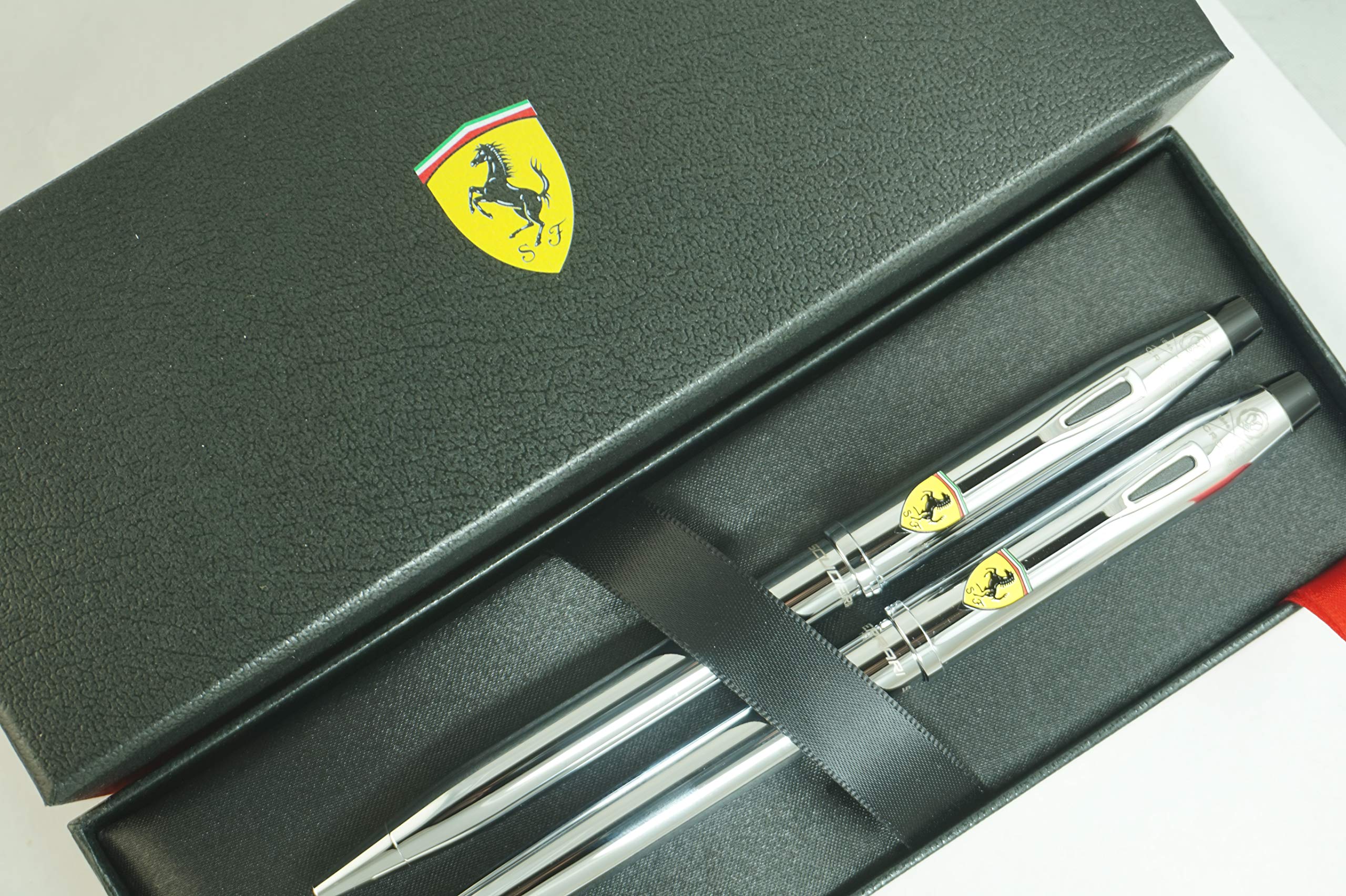 A.T Cross Century II Limited Edition Luxury Gift Set - Ferrari Inspired Fountain Pen & Ballpoint Pen with Medium Nib | Perfect for Collectors, Business Gifts & Writing Enthusiasts