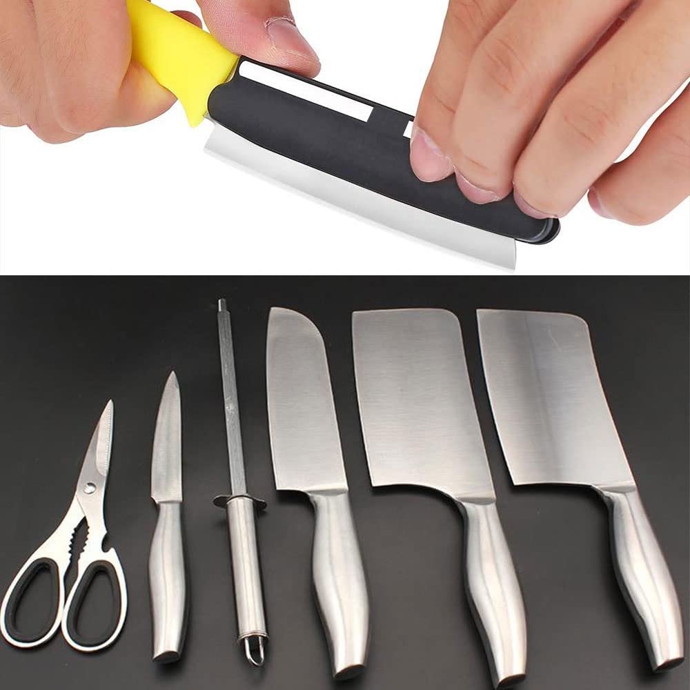 XINAZZIT 2-Piece Knife Sharpener Guide Set - Professional Whetstone Angle Guide for Kitchen & Outdoor Knives | Perfect for Home Chefs & Camping Enthusiasts