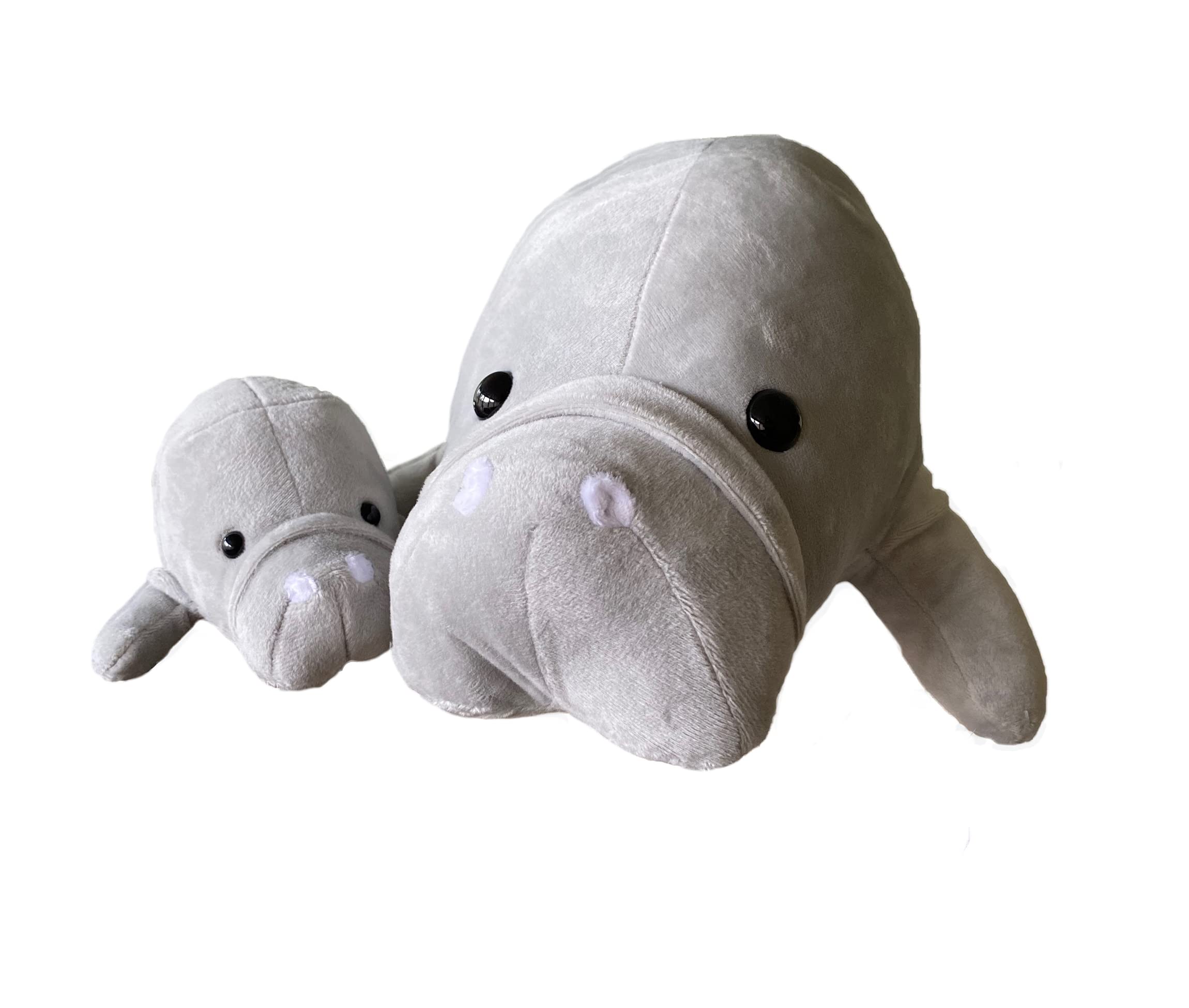 Super Soft Mother and Baby Manatee Plush Toy Set - 15