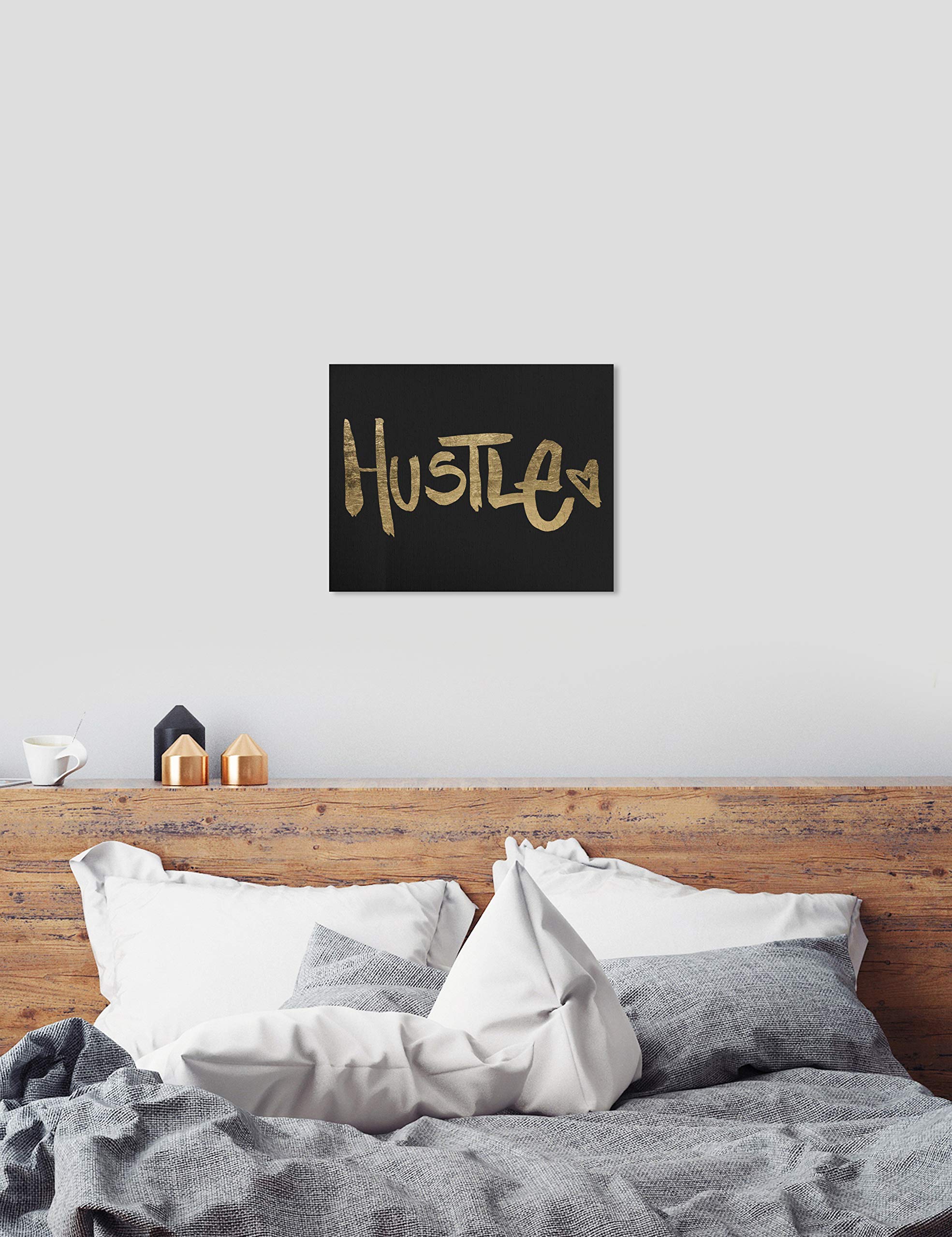 Hustle Motivational Wall Art Canvas Print - 30