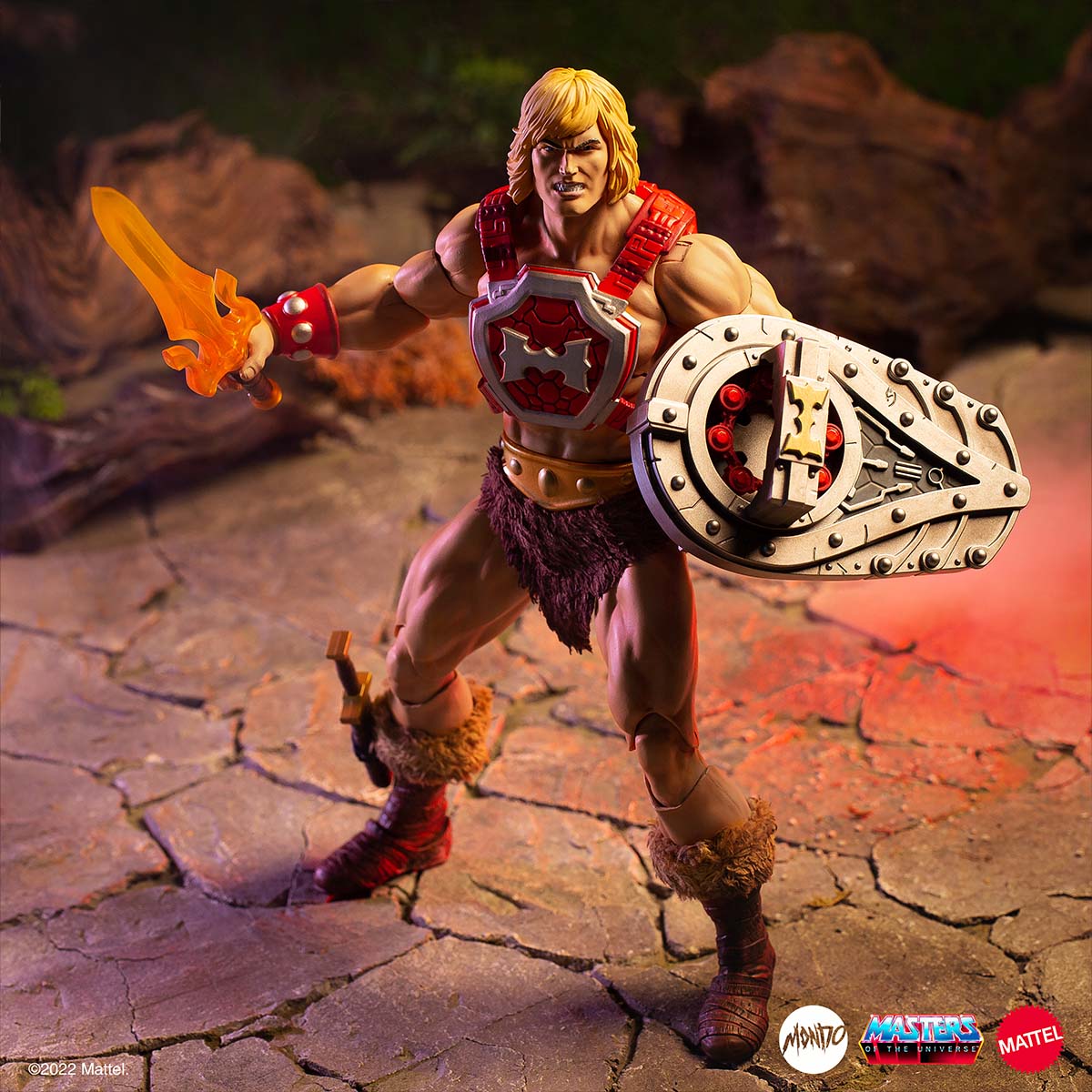 He-Man Deluxe 1/6 Scale Action Figure - Mondo Exclusive Timed Edition Collectible | Masters of the Universe Display Piece for Fans & Collectors