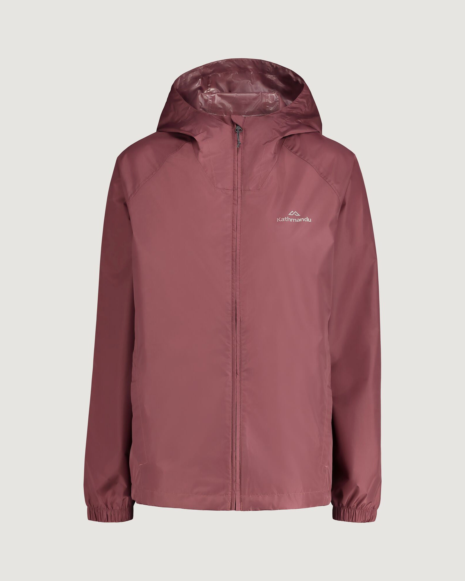Waterproof Women's 2-Layer Rain Jacket with Pockets - Lightweight & Windproof Outdoor Coat for Hiking, Travel & Commuting