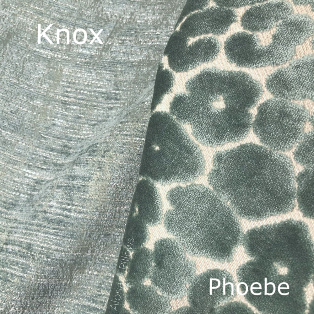 Phoebe Mineral Green Leopard Velvet Pillow Cover - Soft Luxury Decorative Cushion Case for Sofa, Bed, Living Room & Home Decor