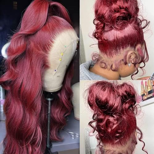 Burgundy 360 Lace Wig