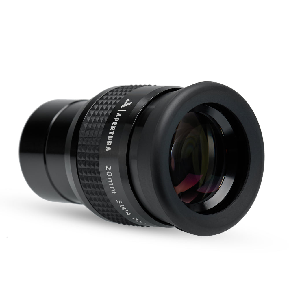 1.25 Inch Apertura 20mm 70° Super Wide Angle Eyepiece for Telescopes - Perfect for Astronomy Observation & Stargazing
