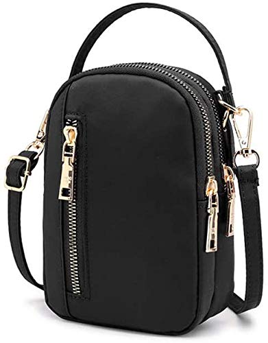 Crossbody Phone Purse Bag for iPhone 14 Pro Max, Galaxy S21 FE/S22/S23 Ultra/Plus, Pixel 7 - Compatible with Samsung A13/A23/A32/A52/A72, TCL 30Z/10 Plus/30SE/20 Pro 5G & Moto G Pure (Black) - Perfect for Hands-Free Shopping, Travel & Everyday Use