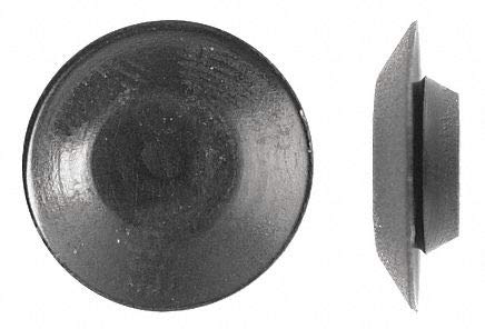 Black Plastic Push-In Rivets 1/2