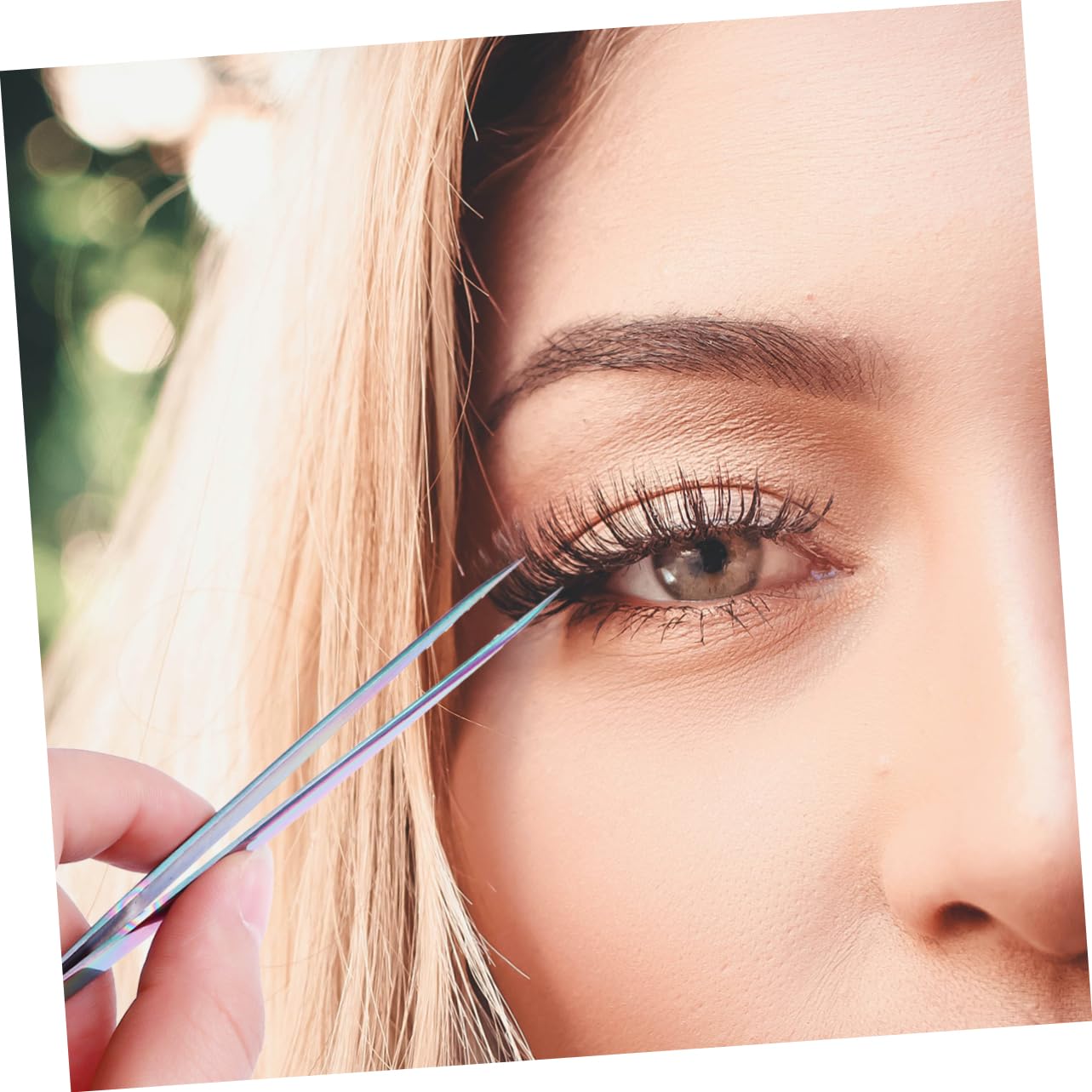 Premium Stainless Steel Eyelash Tweezers Set - Professional Lash Extension Tools for Fake Eyelashes Application (Colorful) - Perfect for Salon, Home Use & DIY Beauty