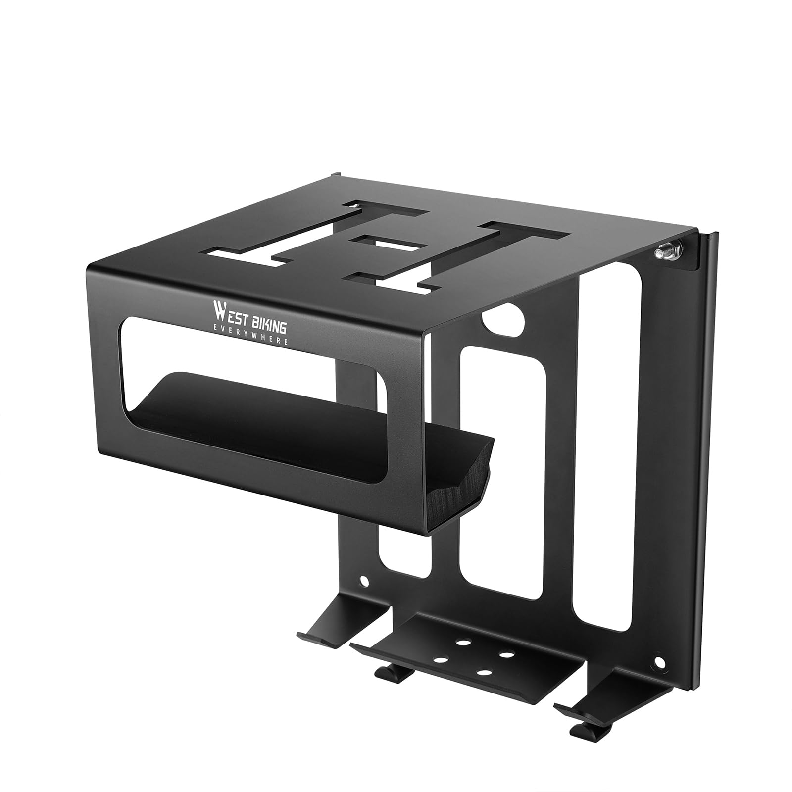 Bike Wall Mount Holder - Heavy Duty Mountain Bike Storage Rack for Indoor & Outdoor Use - Space Saving Bike Hanger Stand for Garage, Apartment, or Shed Organization