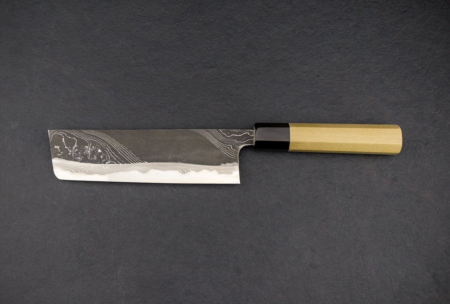 Premium Tsukasa Hinoura River Jump Nakiri Knife 165mm - Japanese High Carbon Steel Chef Knife for Slicing, Dicing & Chopping Vegetables - Perfect for Home Cooks & Professional Chefs