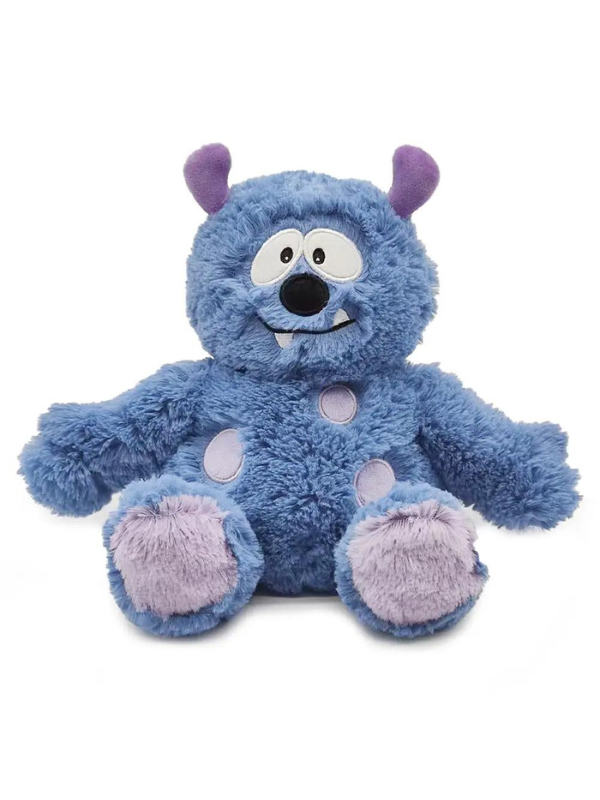 Blue Monster Warmies - Microwaveable Plush Heating Pad for Kids & Adults | Soothing Pain Relief for Cramps, Aches & Stress | Perfect for Bedtime, Relaxation & Cold Weather Comfort