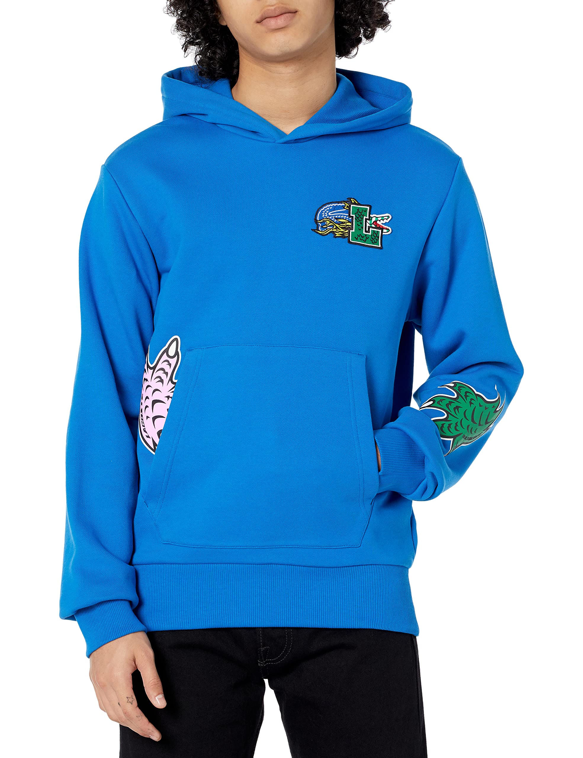 Lacoste Men's Comic Print Hoodie - Stylish & Comfortable Pullover for Casual Wear, Street Fashion & Everyday Outfits