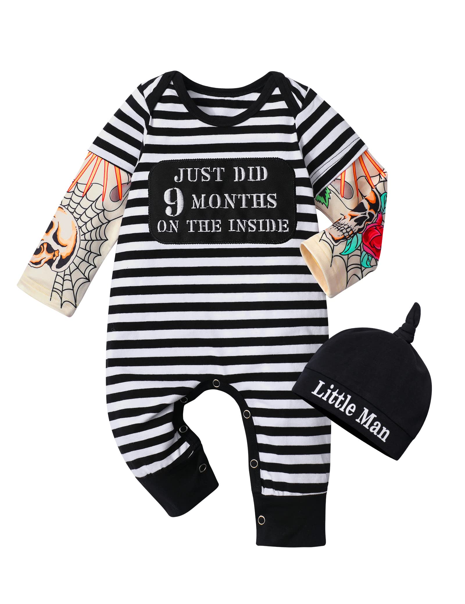 Baby Boy Long Sleeve Letter Print Romper Jumpsuit - Soft Cotton One-Piece Outfit for Newborns & Infants | Perfect for Playdates, Photoshoots & Everyday Wear