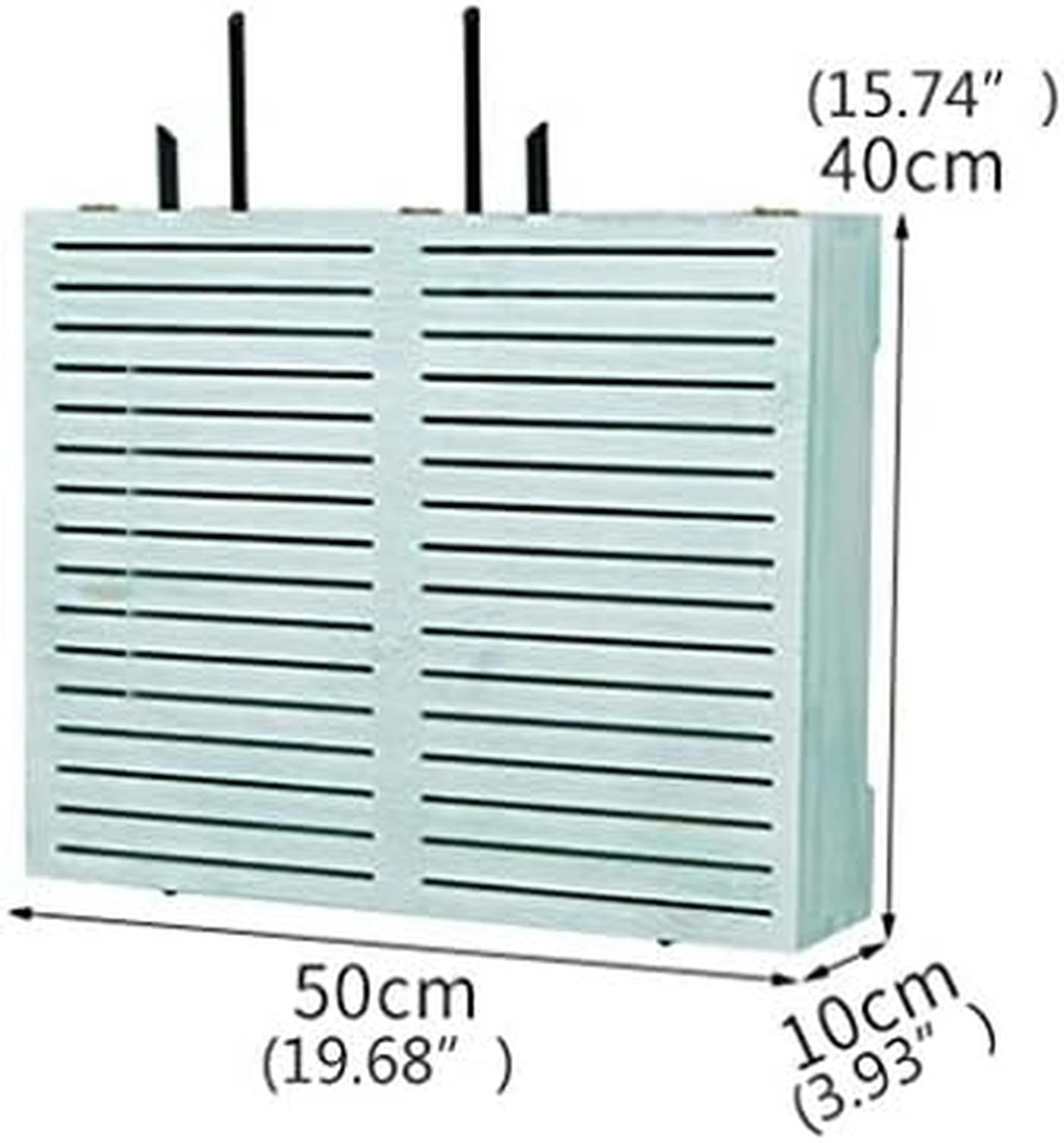 WiFi Router Wall Mount Shelf - Floating Storage Bracket for TV Accessories, Set Top Box & Cable Management | Perfect for Living Room, Bedroom or Office Organization