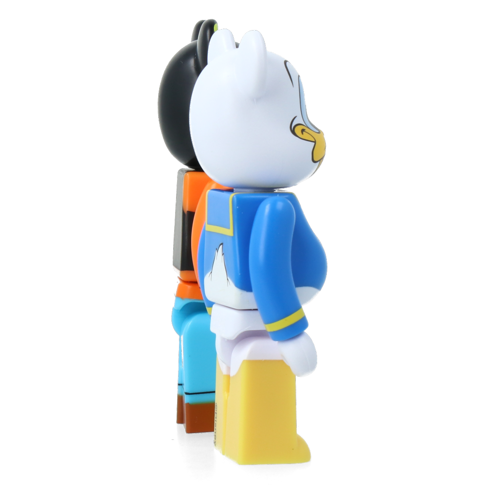 Authentic Bearbrick Donald Duck & Goofy Collectible Figures (2-Piece Set) - Perfect for Disney Fans, Toy Collectors, and Home Decor