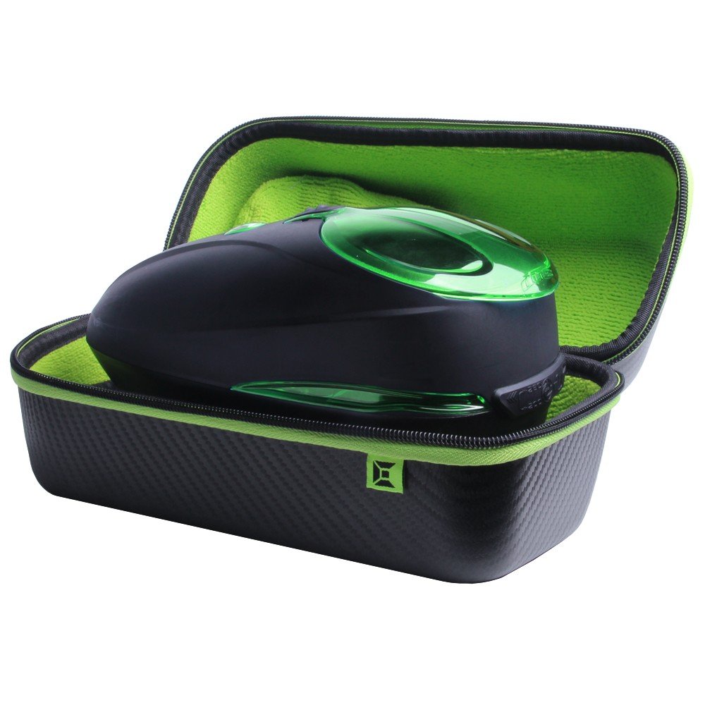 Exalt Paintball Loader Case - Universal Paintball Hopper Protective Cover - Carbon Fiber Series (Black Carbon/Lime Microfiber) - Durable Storage for Paintball Gear & Equipment - Perfect for Tournament Play & Field Protection