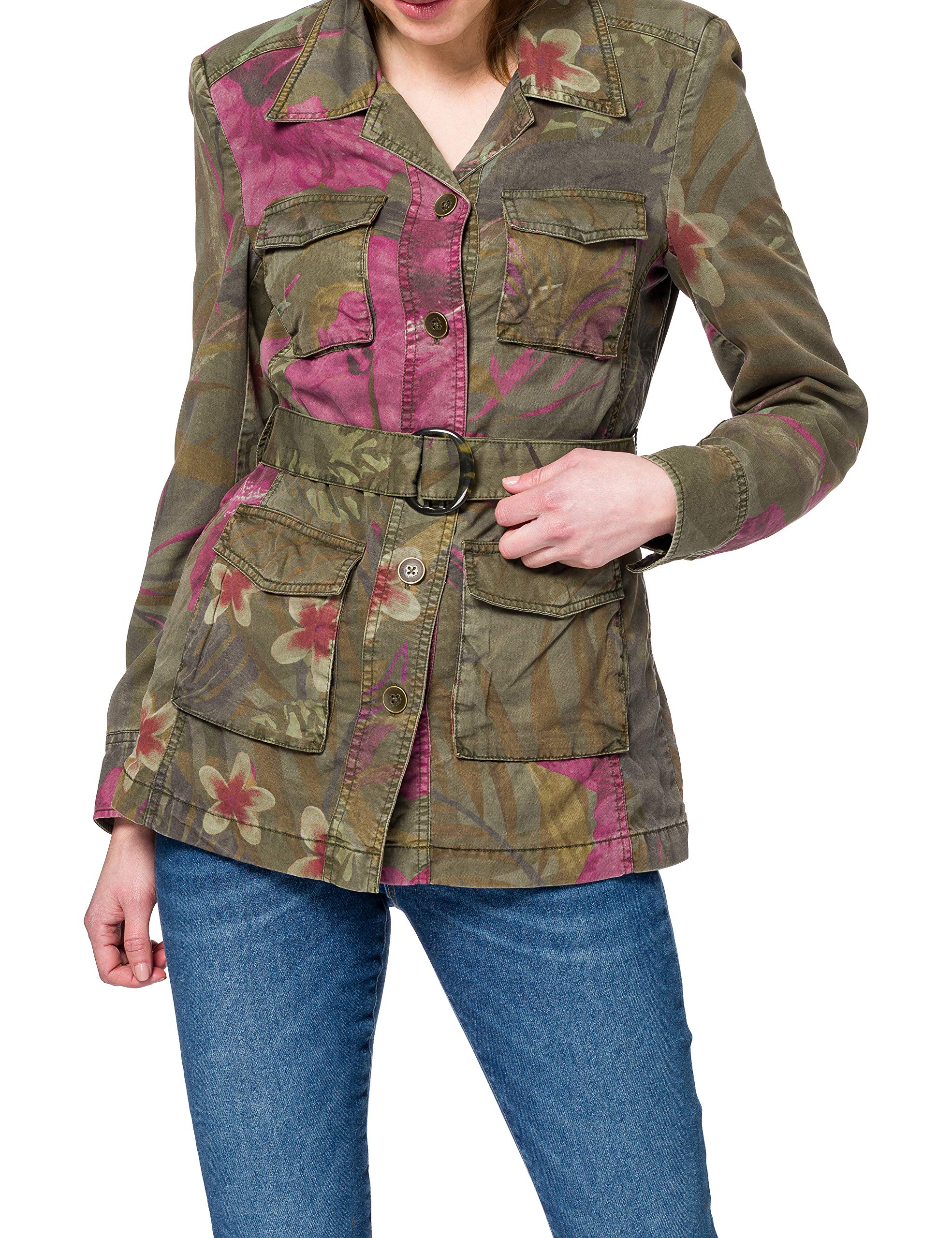 Desigual Women's Waterproof Parka Jacket - Lightweight Windproof Coat for Outdoor Activities, Hiking & Travel