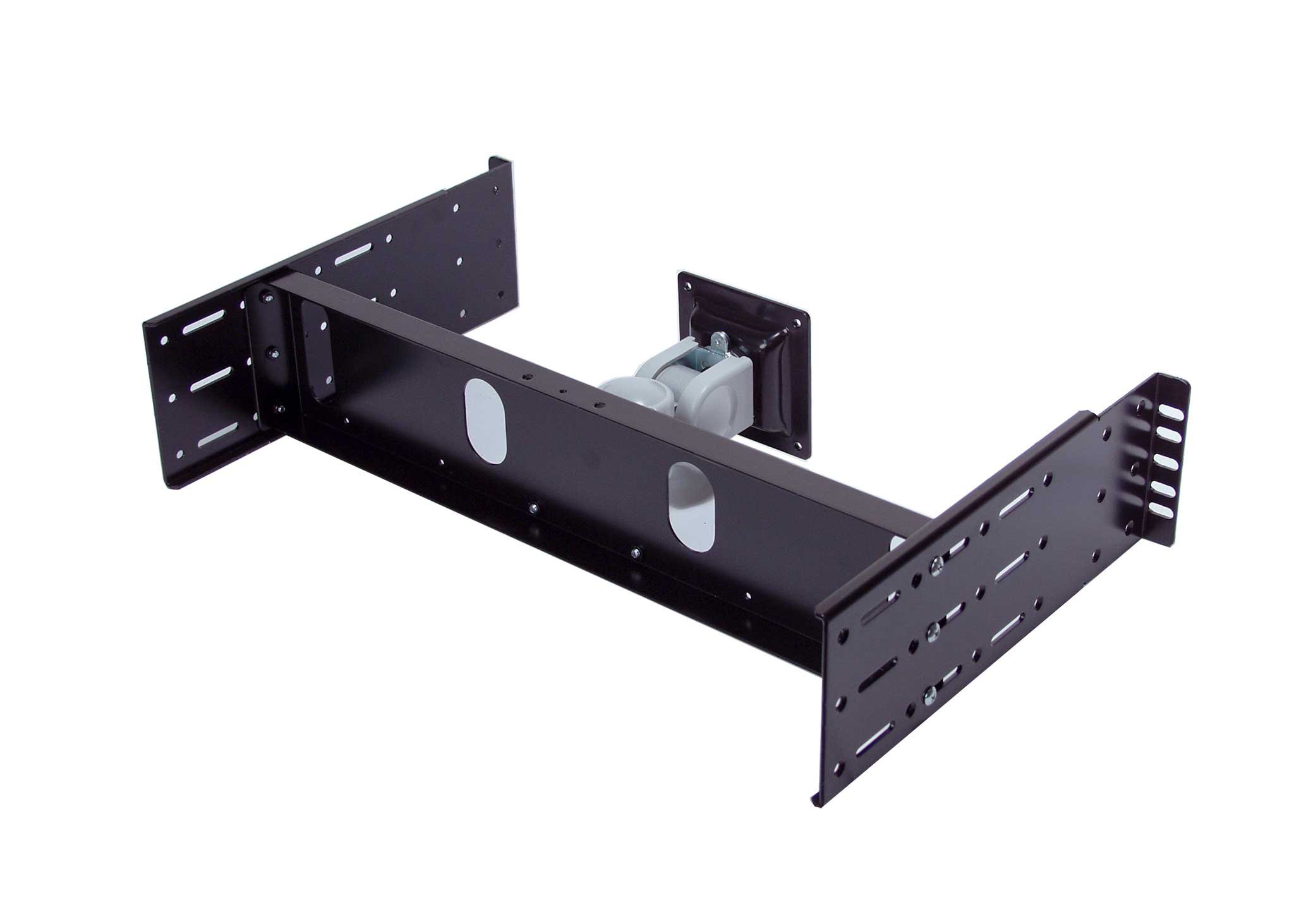 RLCD-FRAME2BK12K1 VESA LCD Monitor/TV Rackmount Adapter Kit - Compatible with 15-24 inch Screens & Intel NUC Mini PC - Fits 2/4 Post 19