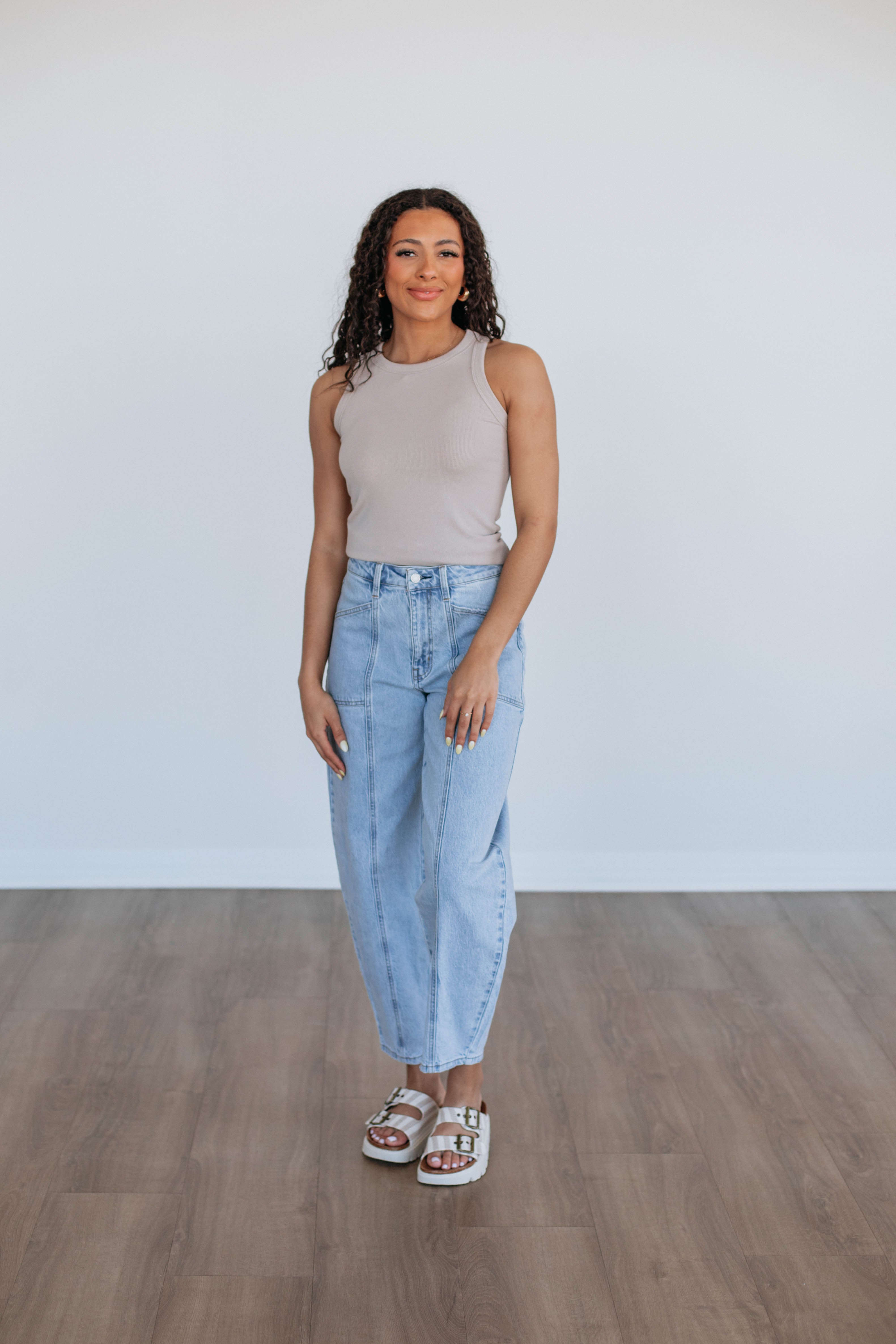 Dixon Ribbed Tank Shell - Women's Slim Fit Ribbed Crop Top for Summer - Perfect for Casual Wear, Beach Outfits, and Layering