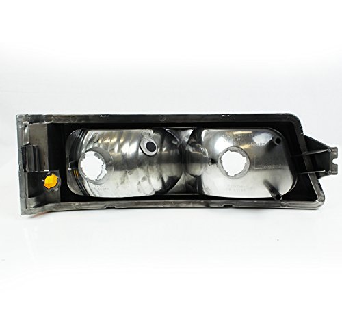 Chevy Silverado Avalanche Front Bumper Turn Signal Lights - Black/Amber LED Replacement for Improved Visibility & Safety | Perfect for Off-Roading, Night Driving & Custom Truck Upgrades