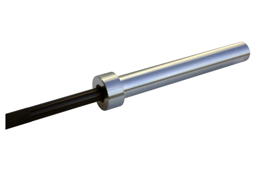 Warrior Black Zinc & Chrome Olympic Barbell - Premium Weightlifting Bar for CrossFit, Powerlifting & Home Gym Workouts