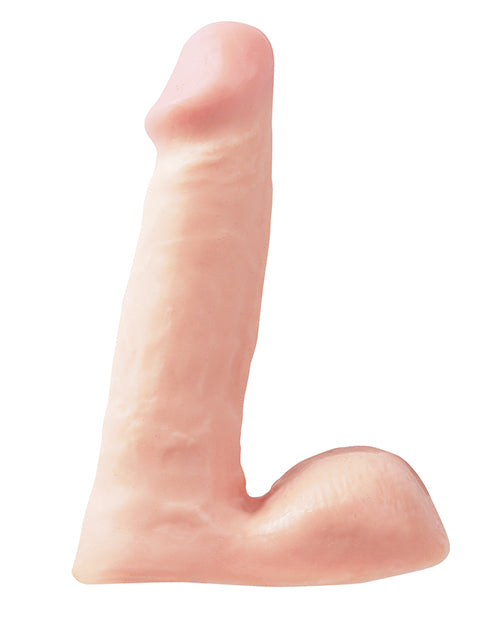 Basix Rubber Works 6 Inch Vanilla Dildo - Premium Silicone Adult Toy for Sensual Pleasure & Intimate Play - Perfect for Couples, Solo Use & BDSM Scenes