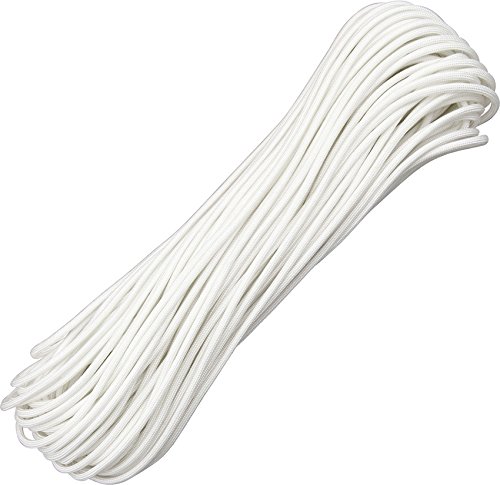100 Ft White Parachute Cord for Outdoor Survival, Camping & DIY Projects - Durable Nylon Rope for Hiking, Emergency Kits & Crafts