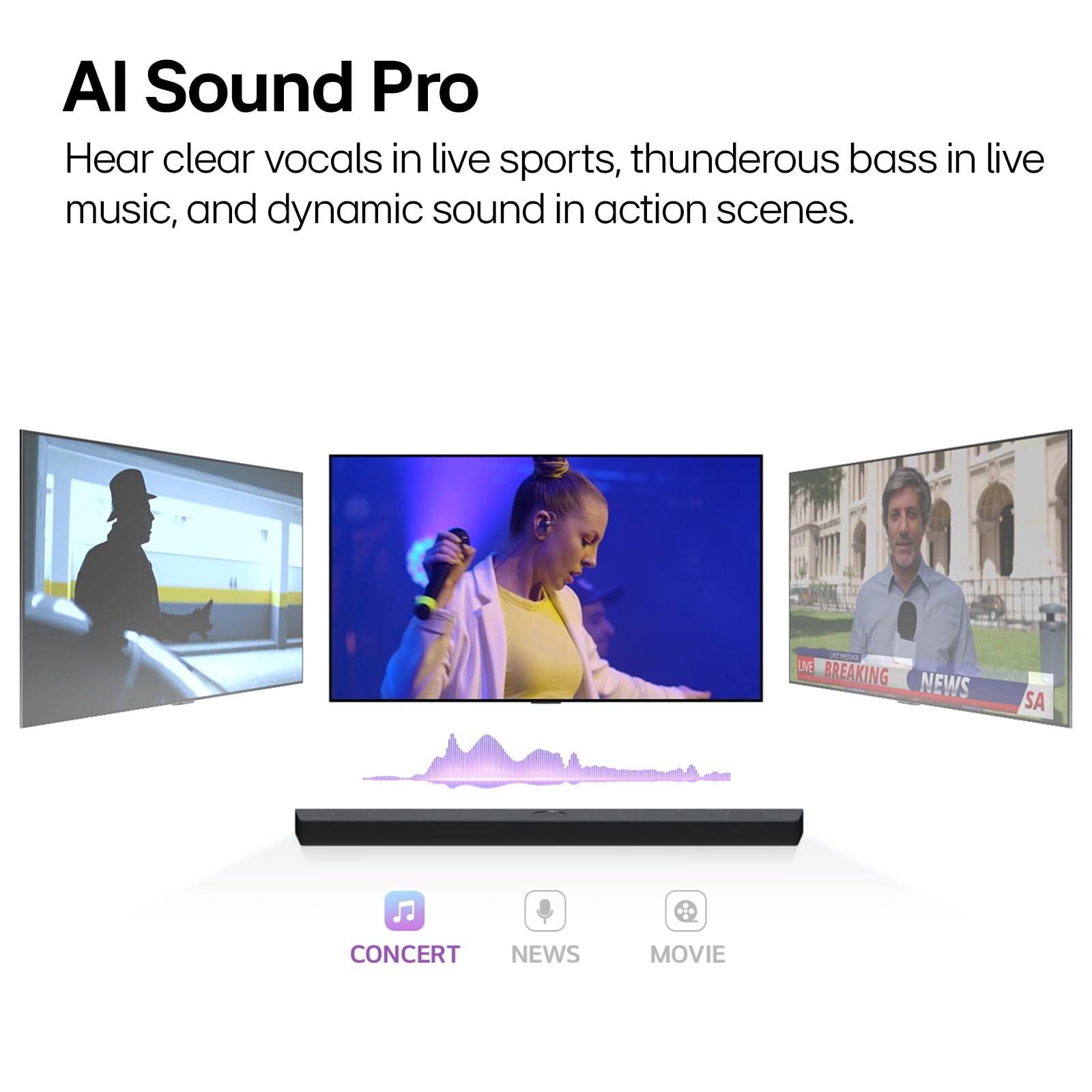LG S40TR 4.1 Channel Home Theater Soundbar System with Wireless Subwoofer & Rear Speakers - Dolby Audio, AI Sound Pro, WOW Interface (2024 Amazon Exclusive) for Living Room & Home Entertainment