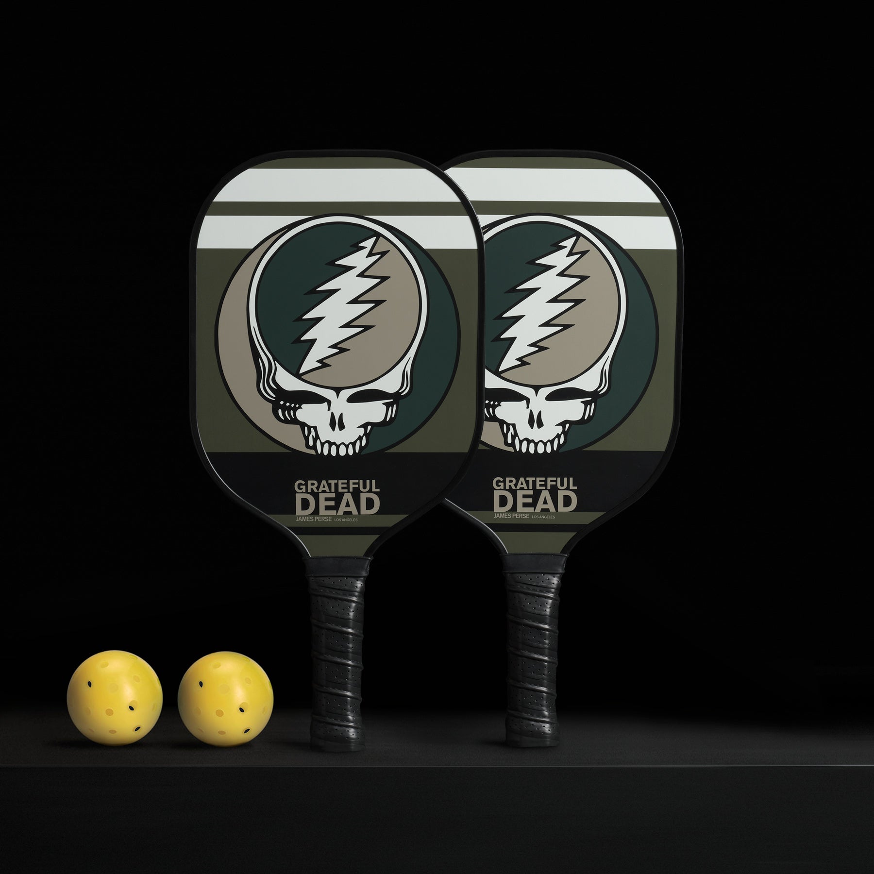 Grateful Dead Pickleball Paddle Set with Mesh Bag - Army Green/Canopy | Premium Pickleball Equipment for Outdoor & Indoor Games