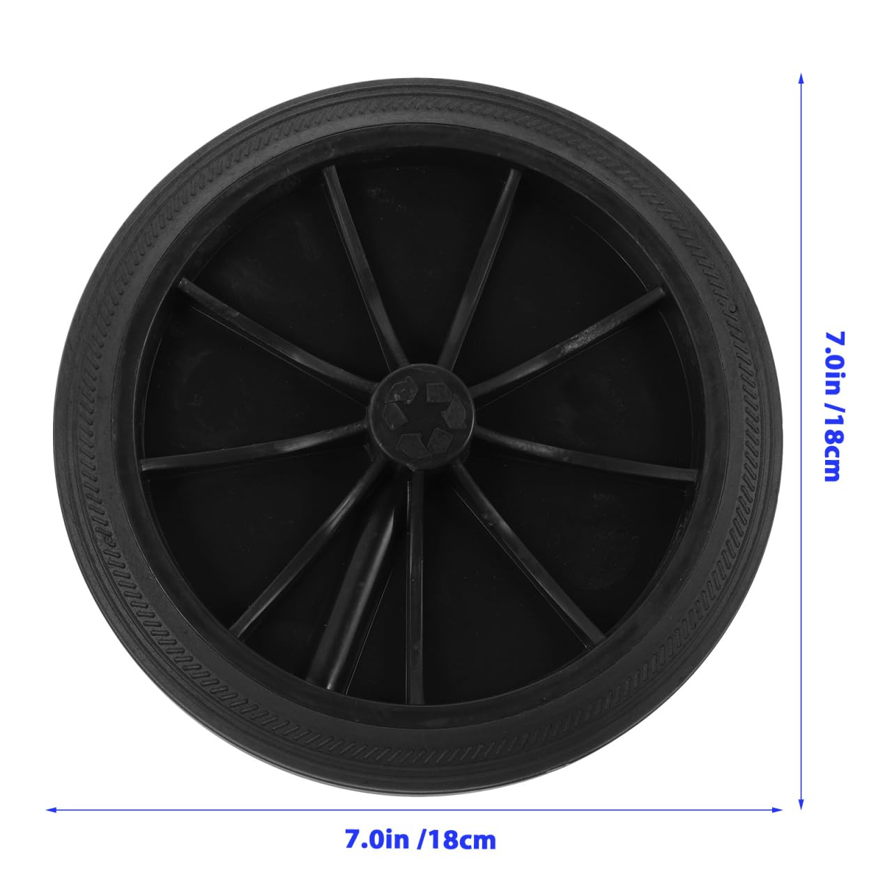 CHILDWEET 2-Pack Heavy Duty Replacement Wheels for Trash Cans & Plastic Storage Boxes - Durable Casters for Garbage Cans, Utility Carts & Waste Containers - Perfect for Home, Garage & Outdoor Use