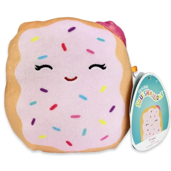 5 Pack Squishmallow Fresa as Frosted Pastry Plush Toy - Soft Kawaii Collectible Stuffed Animal for Kids, Teens & Adults | Perfect for Bedroom Decor, Stress Relief & Gift Giving