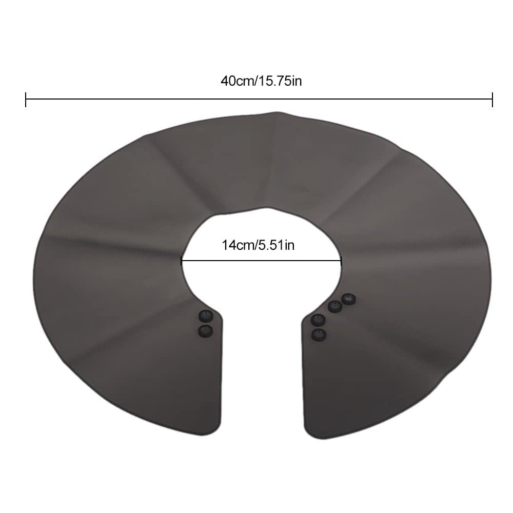 Waterproof Silicone Haircut Neck Cape - Barber Hairdressing Wrap Collar Shield for Hair Coloring & Cutting | Salon, Home Use & Professional Styling