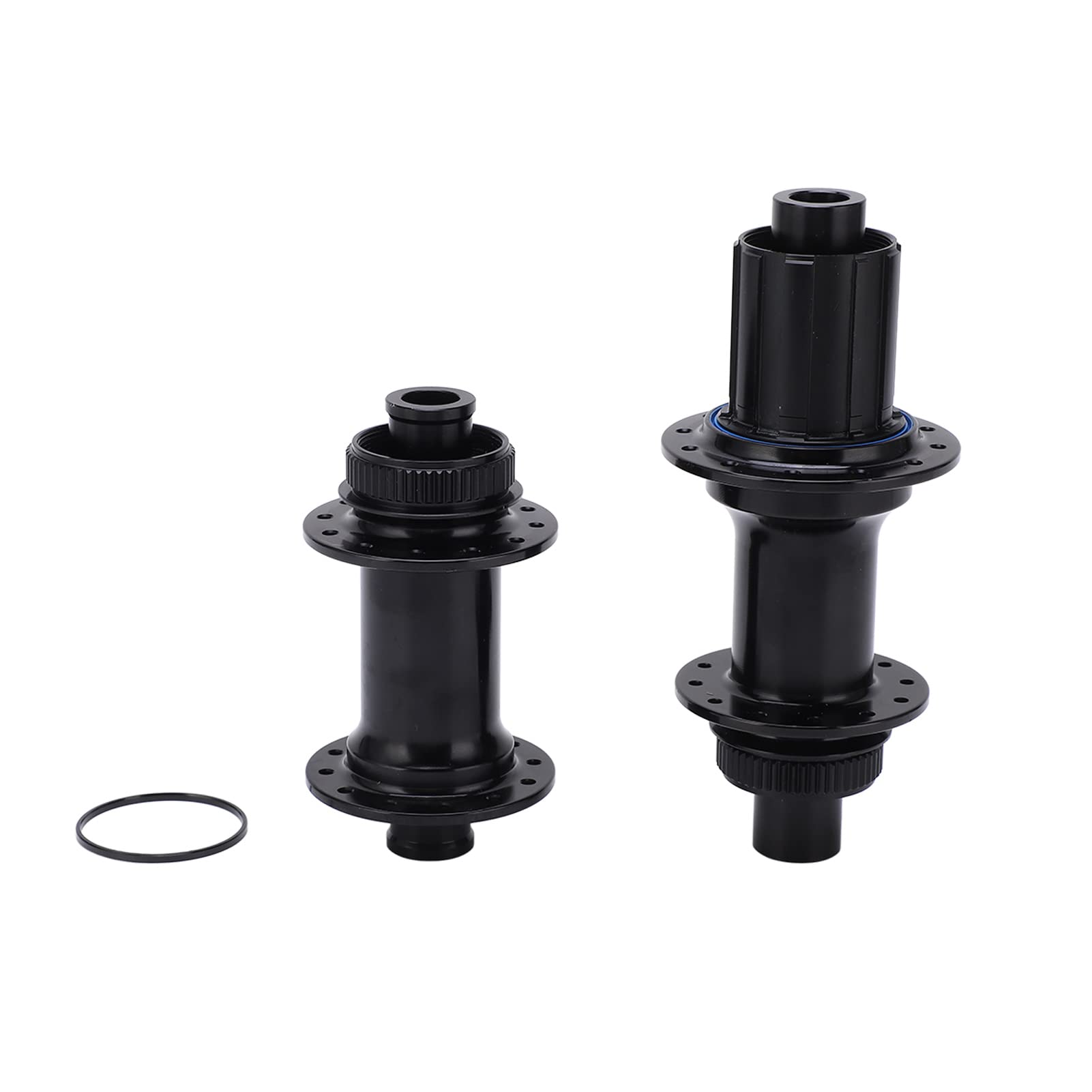 24 Hole Mountain Bike Hub - Lightweight Aluminum Alloy MTB Disc Brake Hub with Washer - Compatible with 6 Bolt Disc Brake (8/9/10/11 Speed) - Front & Rear Road Bike Hub for Trail Riding & Commuting