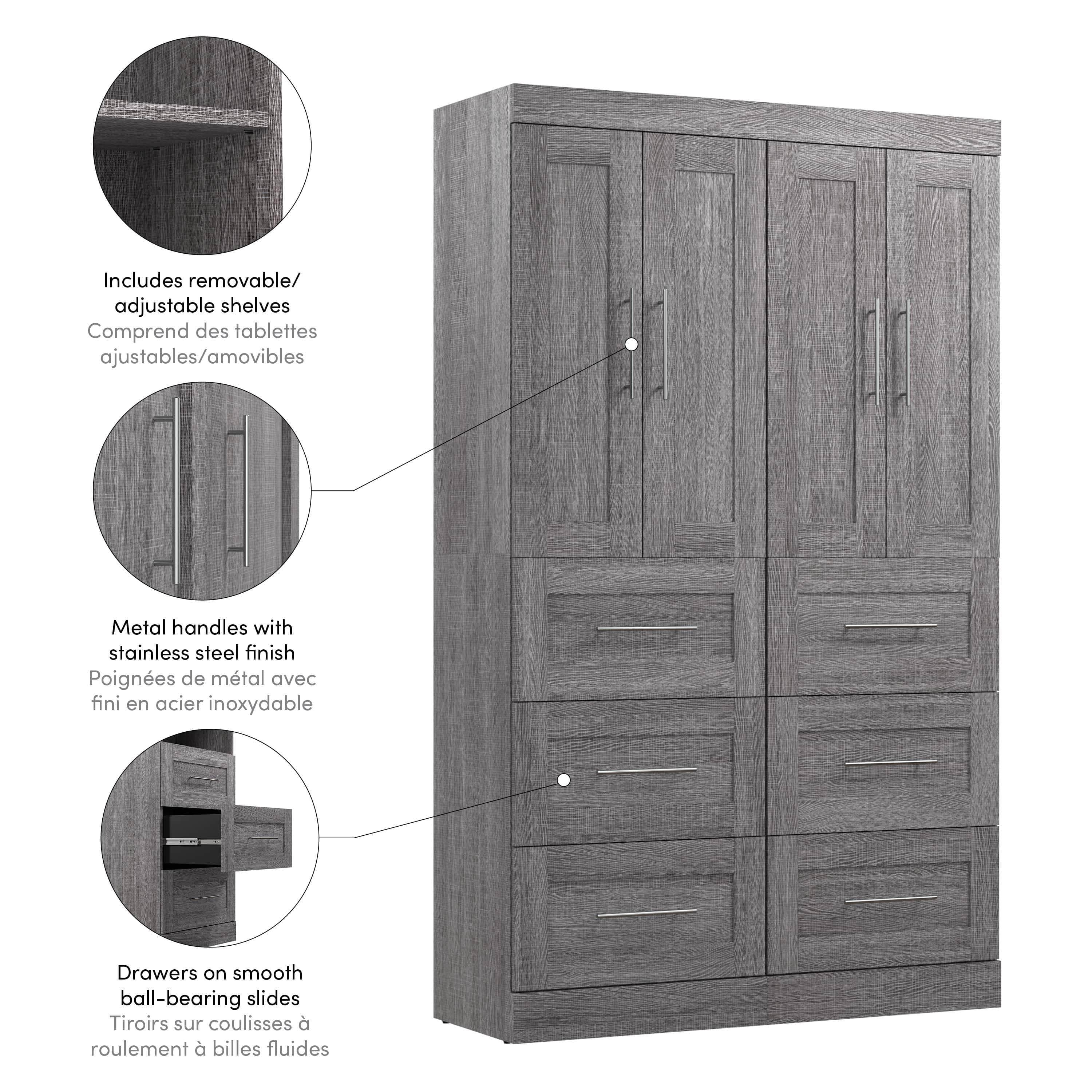 50W Closet Organizer with Drawers - 7 Color Options for Wardrobe, Bedroom & Office Storage | Space-Saving Home Organization Solution