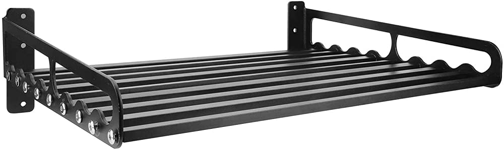 Sturdy Microwave Oven Shelf with Storage Rack - Easy Punch Install Wall Mounted Kitchen Organizer Shelf for Small Appliances - Perfect for Kitchen, Pantry or Laundry Room Organization