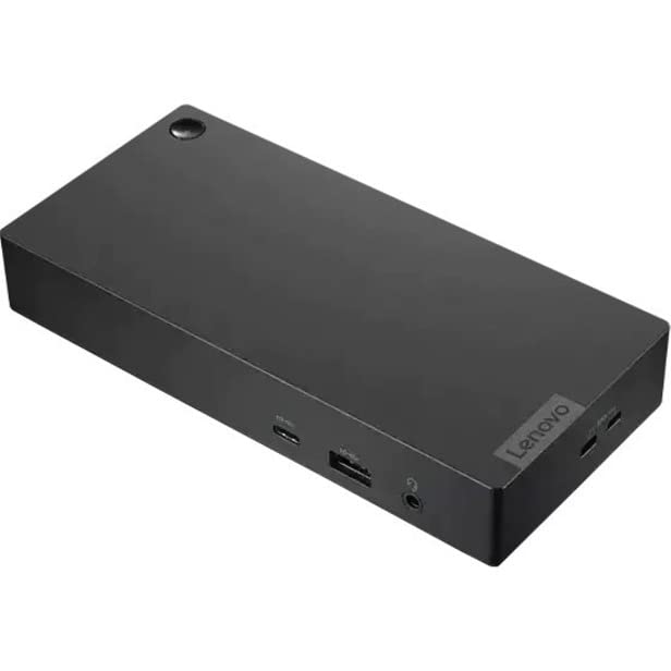 Lenovo USB-C Docking Station for Windows Laptops - 65W with 90W Power Adapter - Universal Compatibility for Windows 10 & Above - Dual 4K @60Hz - 2 DisplayPort, 1 HDMI, USB-C & USB-A Ports - Black (40B50090US) - Perfect for Home Office, Remote Work & Multi-Monitor Setup
