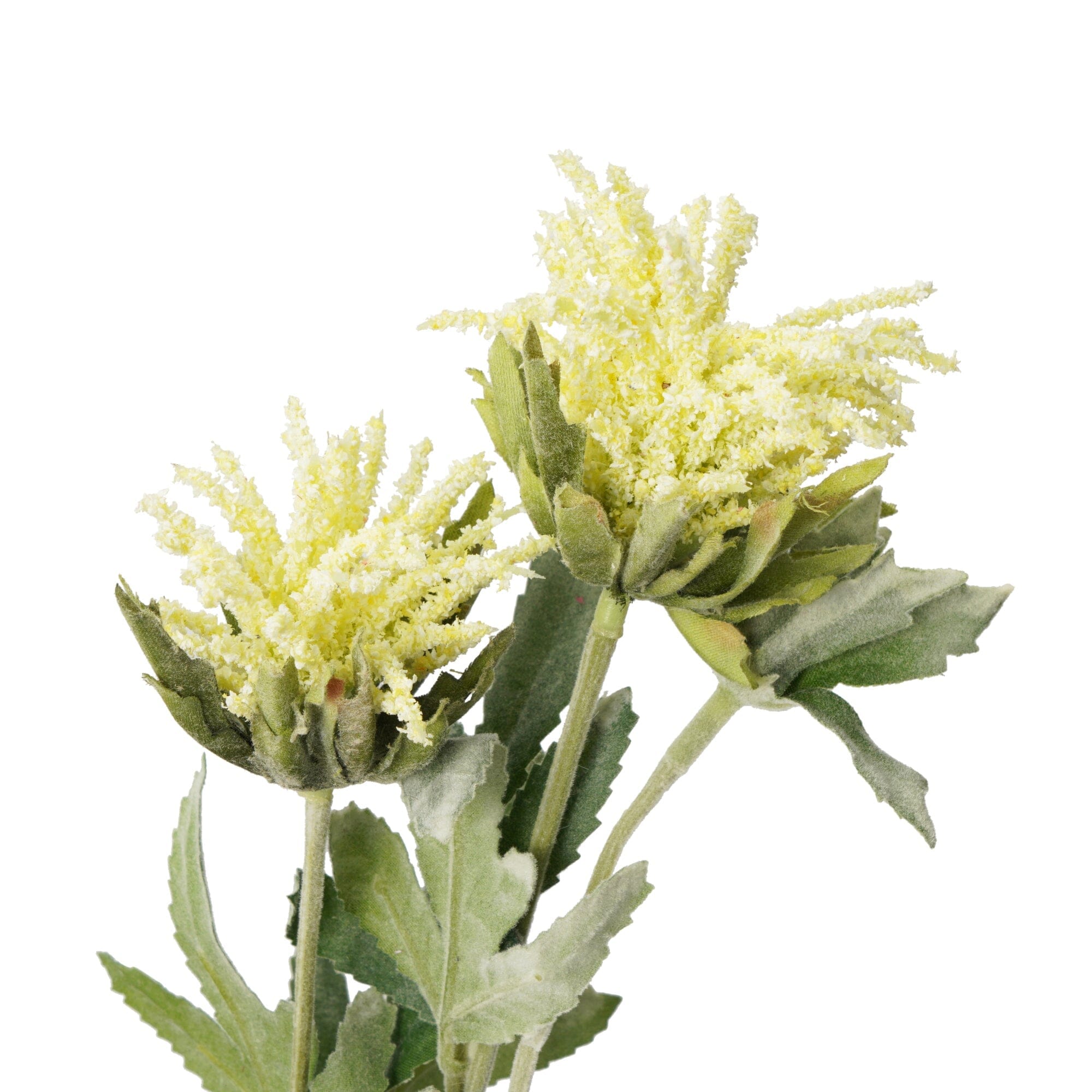 Art Flower Thistle Light Yellow - Artificial Thistle Bouquet for Home Decor, Wedding Centerpieces & Floral Arrangements