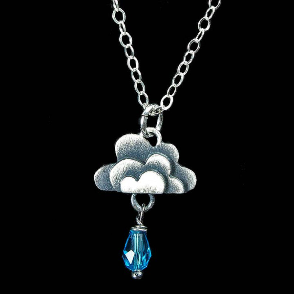 Cloud Pendant Necklace by Chickenscratch - Elegant Minimalist Jewelry for Women | Perfect for Everyday Wear, Date Nights & Special Occasions