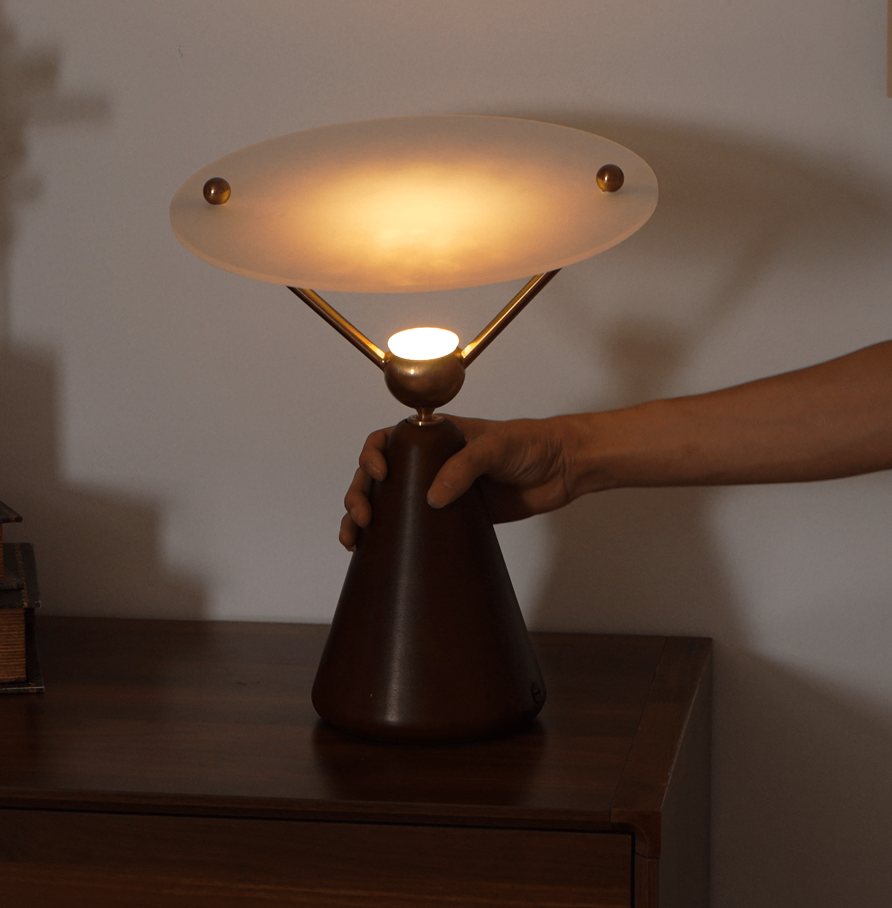 Equoray Modern LED Table Lamp - Adjustable Brightness, USB Charging Port, Touch Control for Bedroom, Office & Living Room - Perfect for Reading, Working & Relaxing