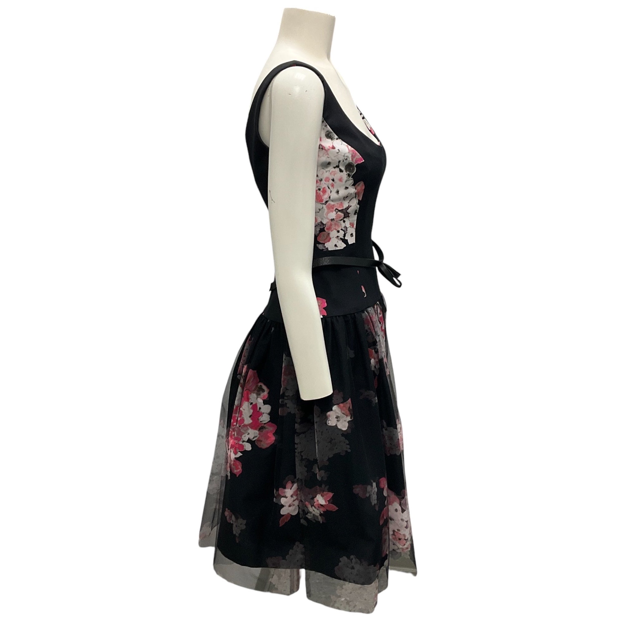 Elegant Milly Black & Pink Candy Natalie Cocktail Dress for Women - Perfect for Evening Parties, Weddings & Special Occasions