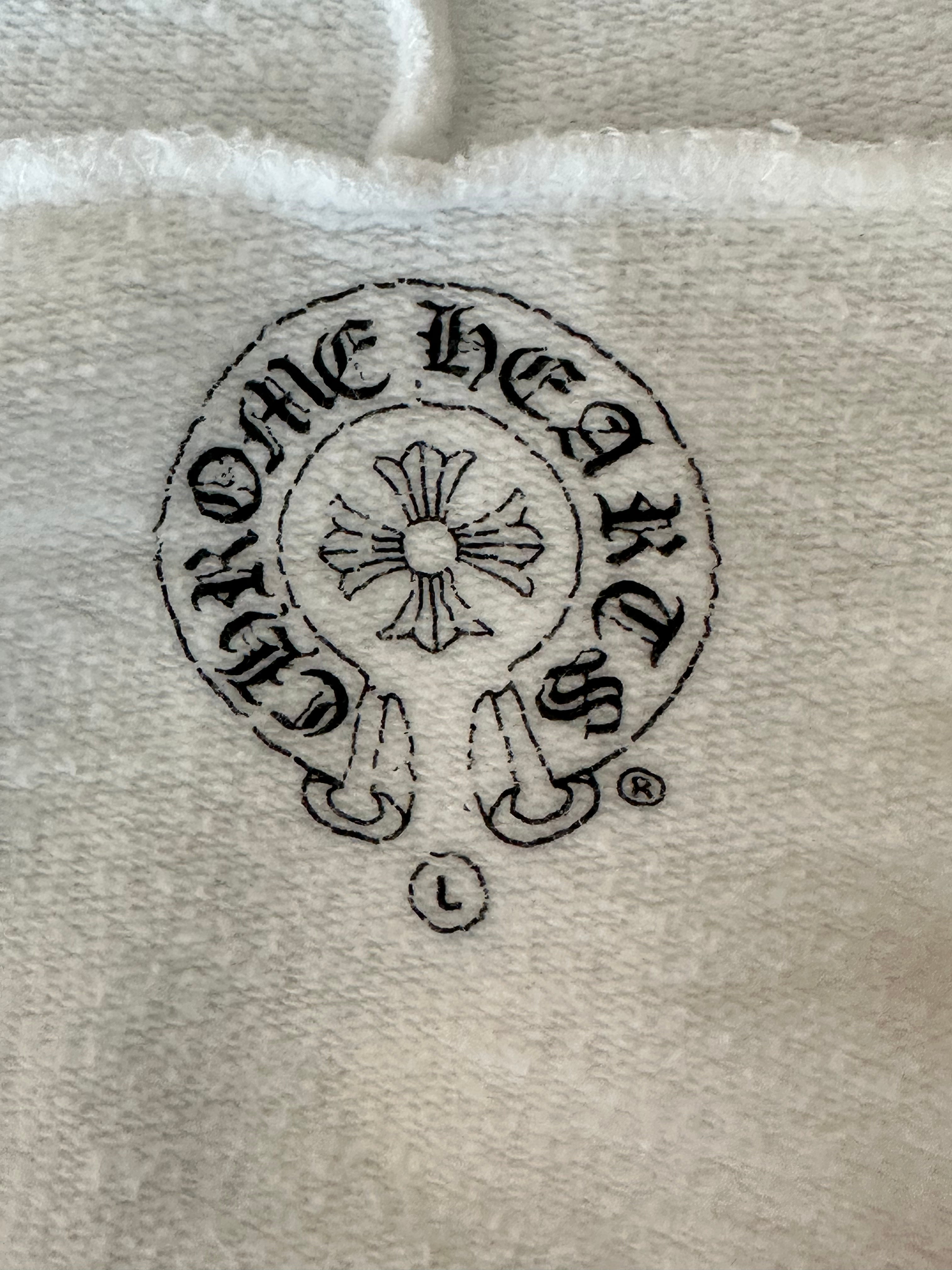 Chrome Hearts White & Black Flame Logo Zip Up Hoodie - Stylish Streetwear for Men & Women | Perfect for Casual Outfits, Urban Fashion & Everyday Wear