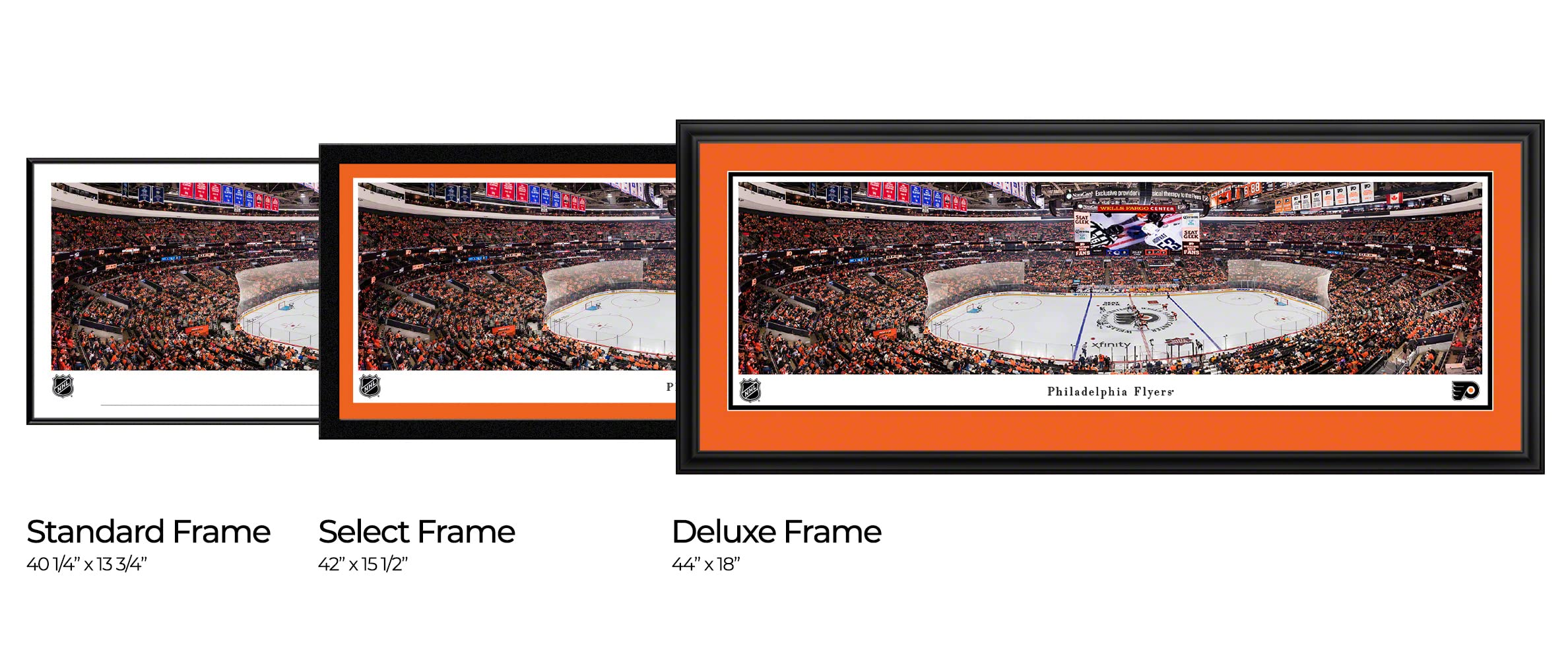 Philadelphia Flyers Panoramic Posters & Framed Pictures - NHL Hockey Team Wall Art Decor by Blakeway Panoramas - Perfect for Home, Office & Man Cave Decorations