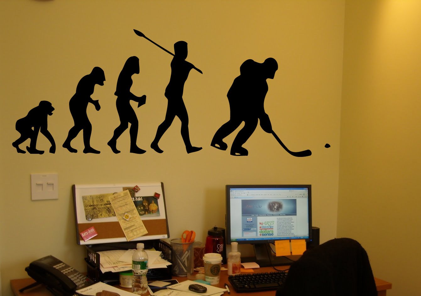 Evolution Ice Hockey Puck Wall Decals - Premium Vinyl Stickers for Home Decor, Nursery, Kids Room & Sports Themed Spaces | Easy Peel & Stick Design for Walls, Doors & Windows | Perfect for Hockey Fans & Sports Lovers