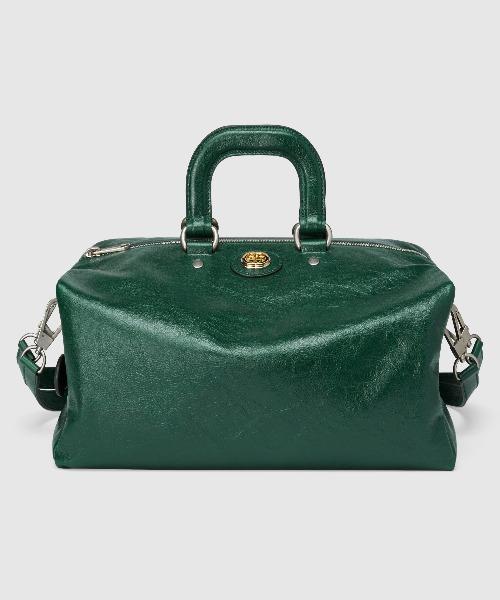 Gucci Soft Leather Backpack for Women & Men - Dark Green Luxury Designer Backpack for Travel, Work & Everyday Use