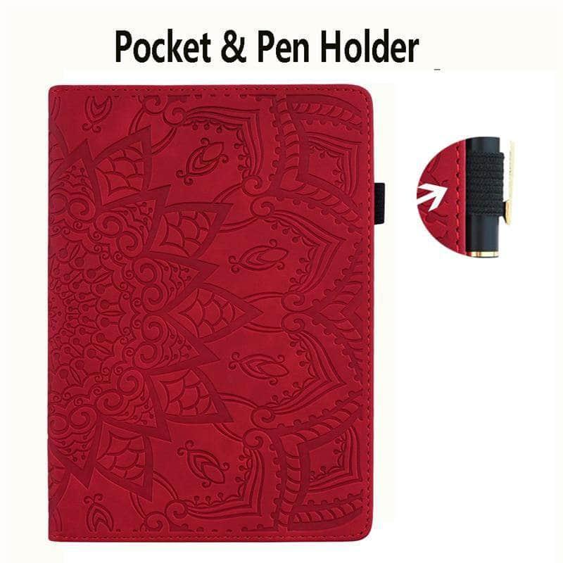 Samsung Galaxy Tab A7 10.4 (2020) Case - Premium PU Leather Cover with Classic Flower Design for T500/T505 Models - Perfect for Work, Travel & Home Use